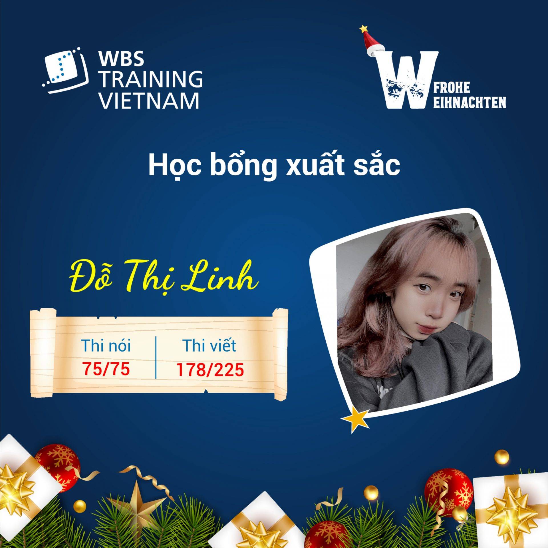 Đỗ Thị Linh - Học viên ưu tú tại WBS Training Vietnam