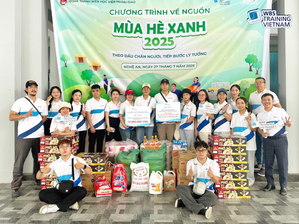 Chương trình tình nguyện tại Nghi Lộc - Nghệ An của WBS Training Vietnam