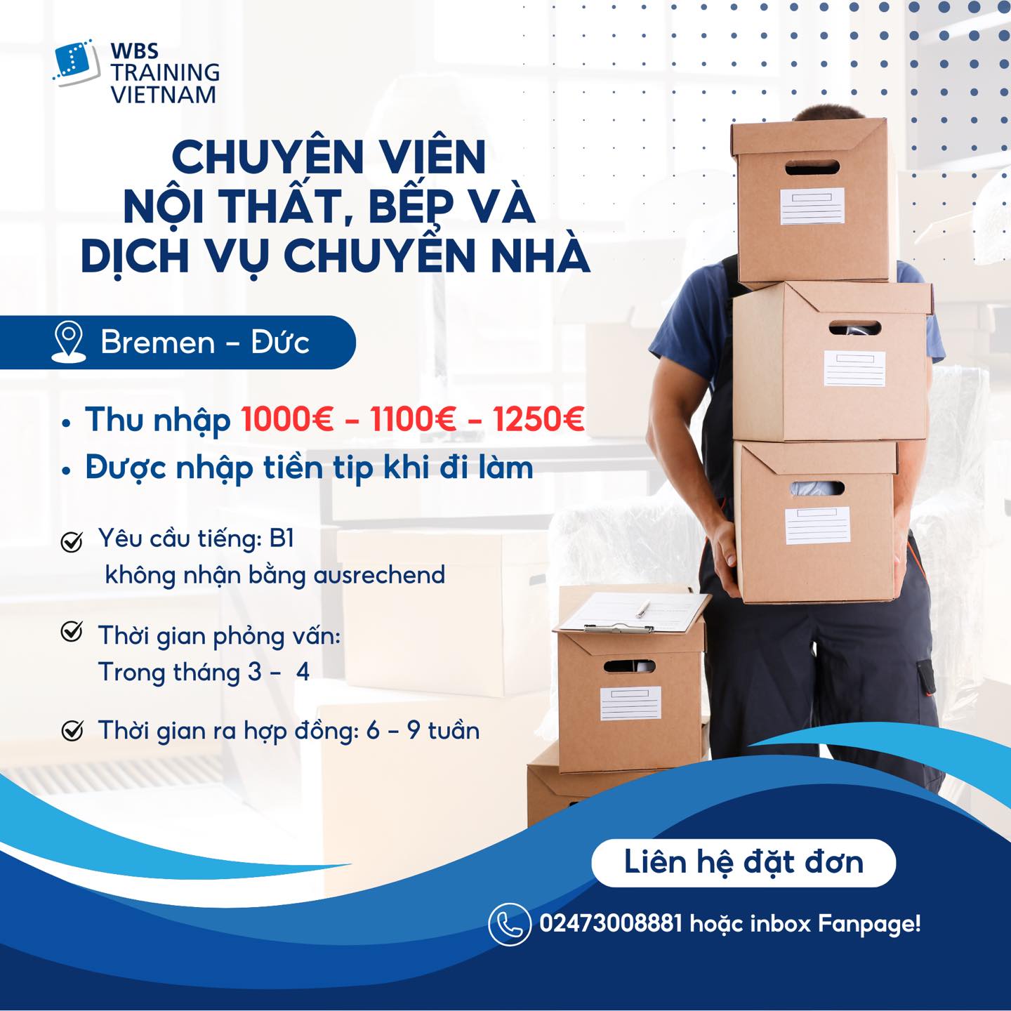Chuyên viên dịch vụ chuyển nhà tại Đức